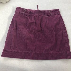 Anne Taylor Corduroy Purple Skirt
